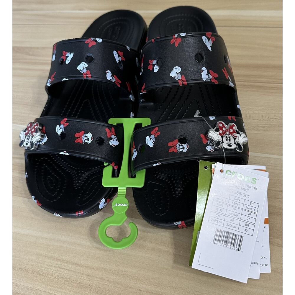 2021 DISNEY PARKS EXCLUSIVE MINNIE MOUSE CROCS SANDALS NWT M 9 W 11